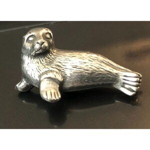 Danforth Pewter of Vermont vintage BUTTON sea lion dated 1991
